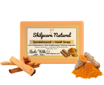 Shilpcare Natural Sandalwood+Haldi Soap 125g