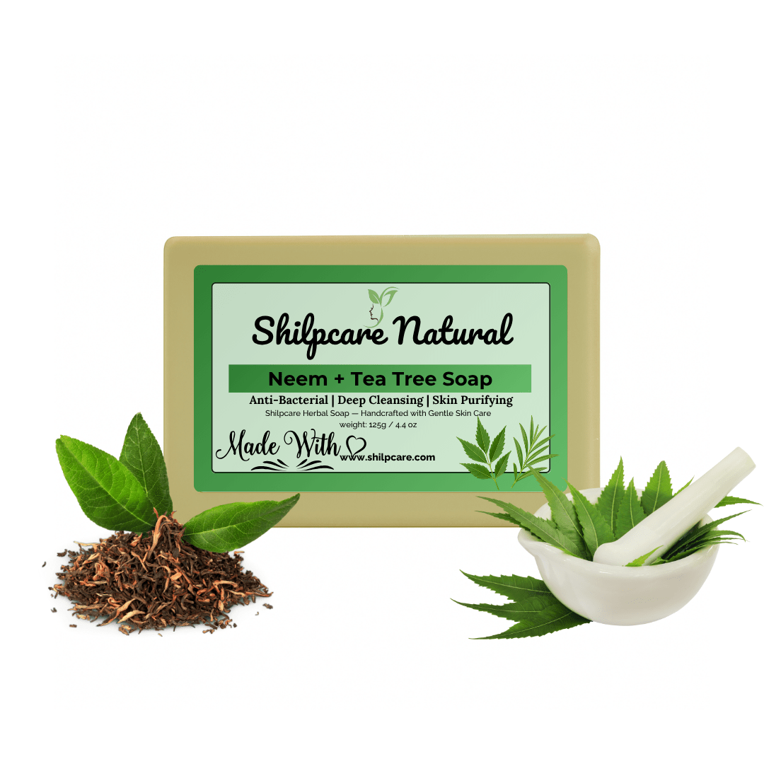 Shilpcare Natural Neem+Tea Tree Soap 125g