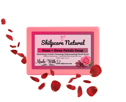Shilpcare Natural Rose+Rose Petals Soap 125g