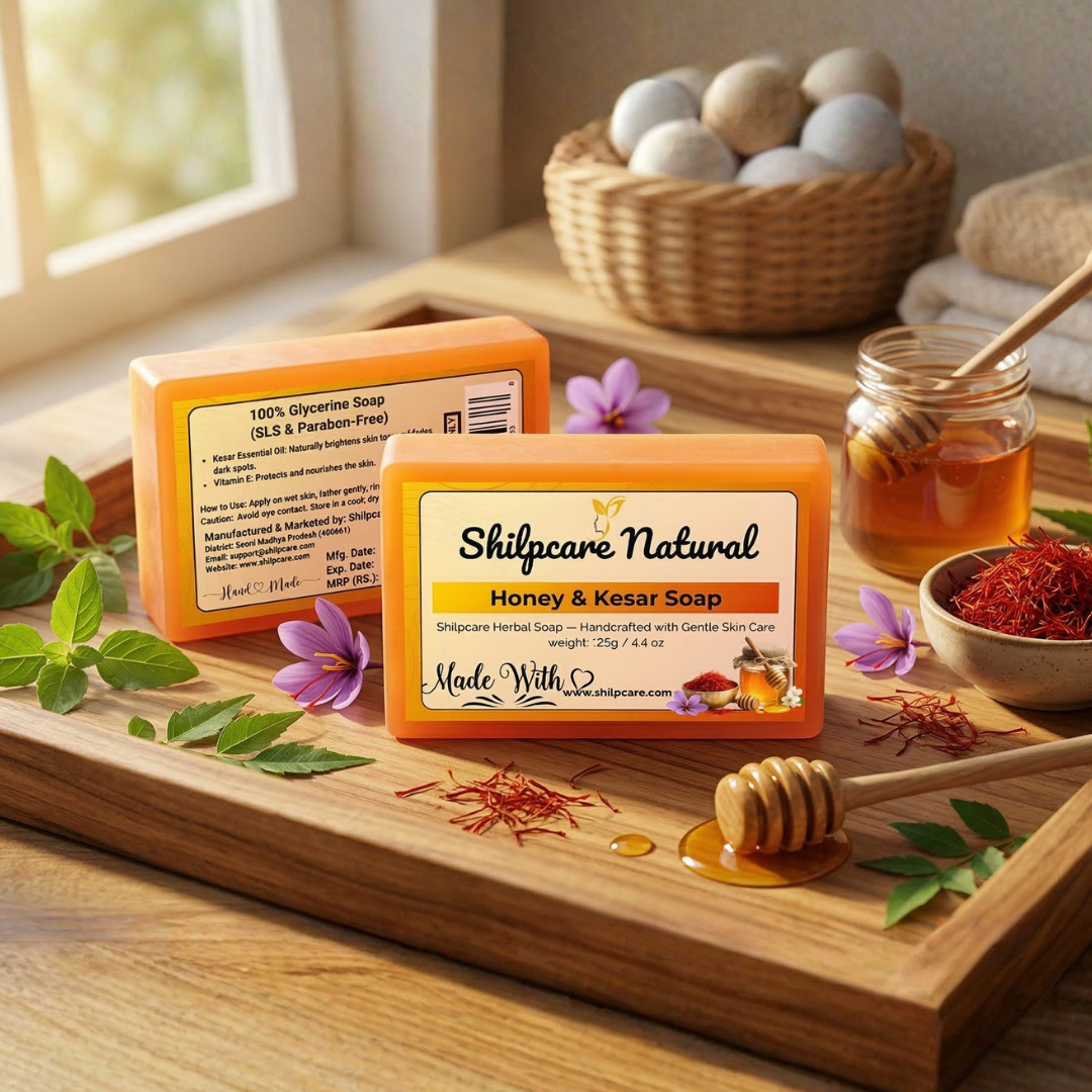 Honey & Kesar Soap 125g - Image 4