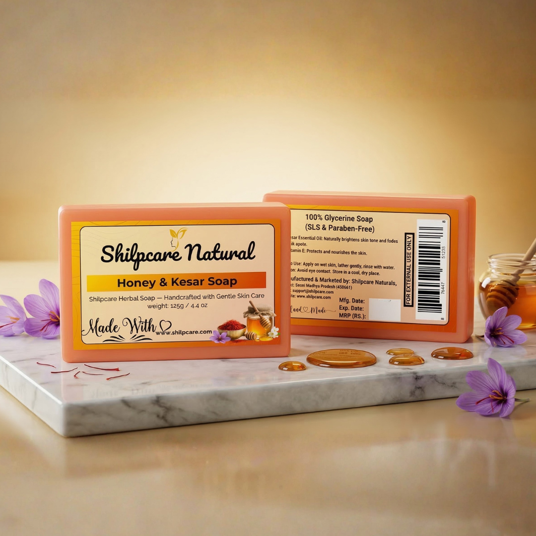 Honey & Kesar Soap 125g - Image 5